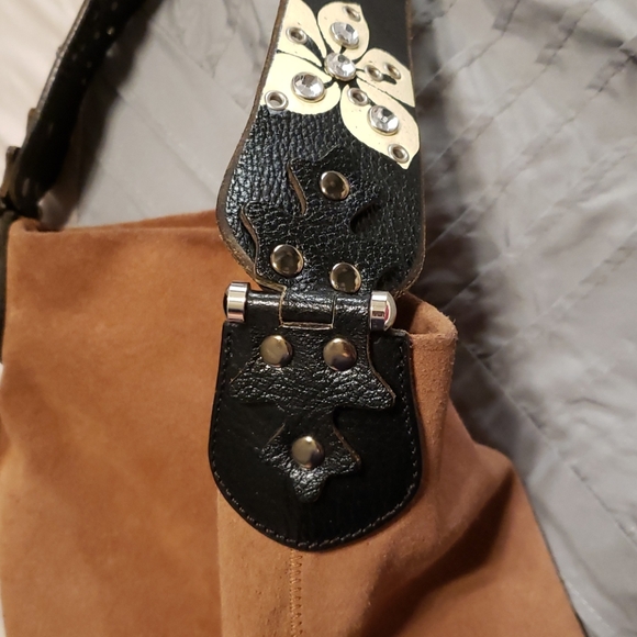 Suede shoulder bag by Wilsons Leather - Picture 6 of 12